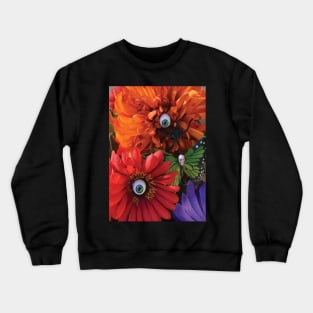 Garden of Oculary Eye Flowers Crewneck Sweatshirt